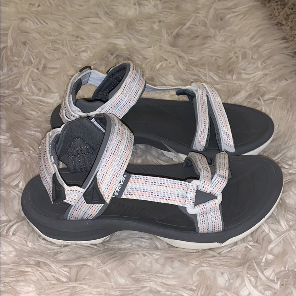 White Teva’s with Durabrasion soles